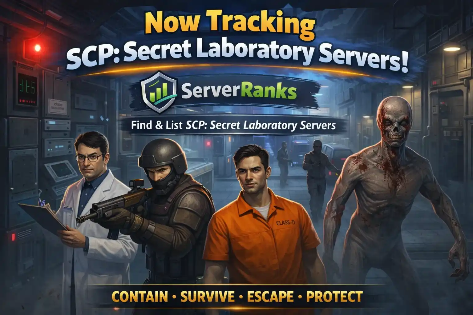Now Tracking SCP: Secret Laboratory Servers